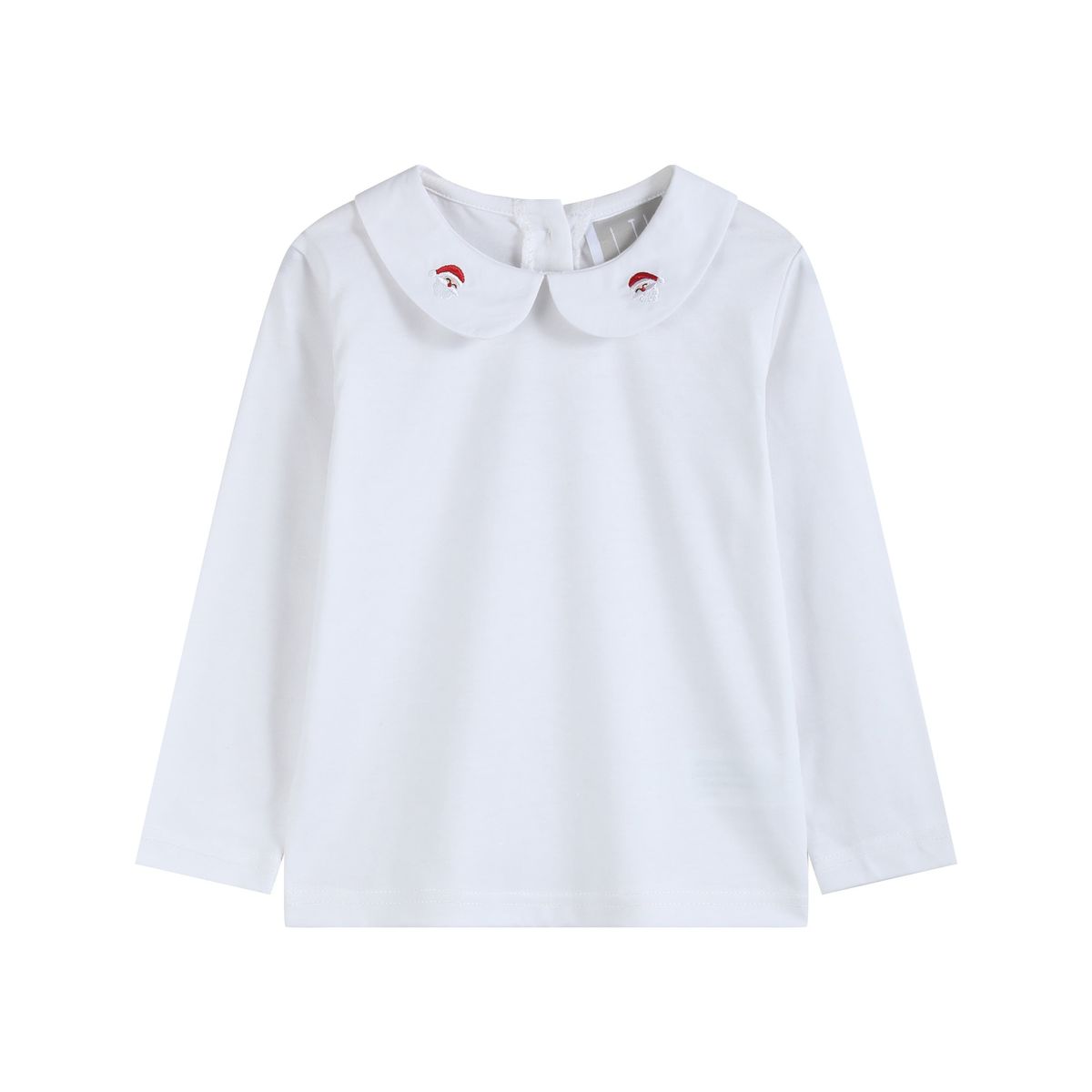 White Santa Collared Shirt
