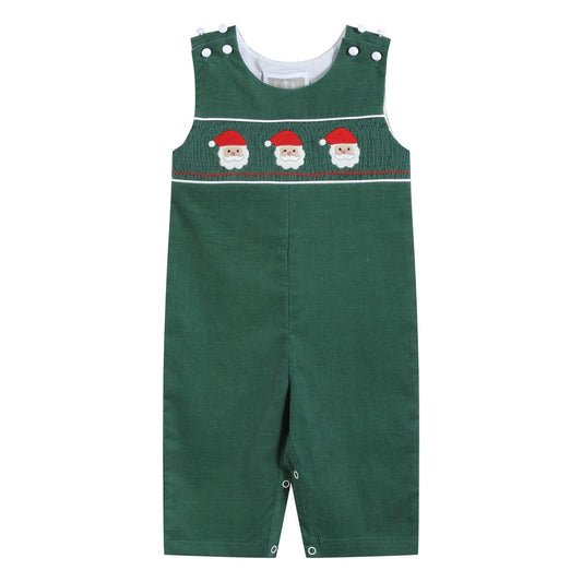 Green Santa Smock Overalls