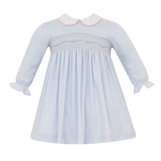 Mery Lt. Blue Knit L/S Dress