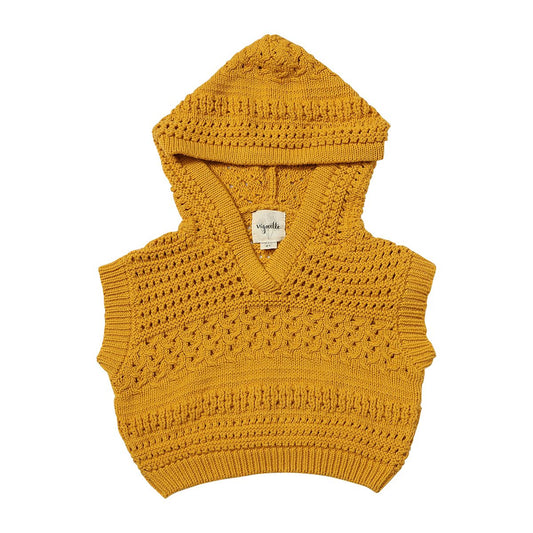 Mabel Vest - Gold Knit