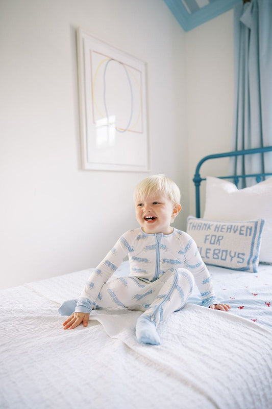 Sleep Zip Romper - Train