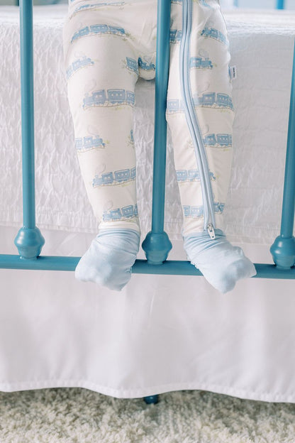 Sleep Zip Romper - Train