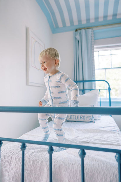 Sleep Zip Romper - Train