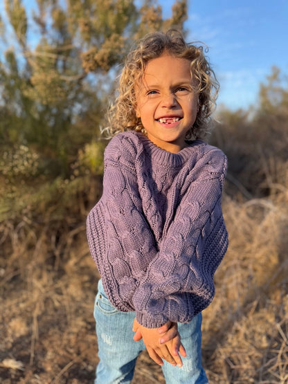 Molly Sweater - Lavender Knit