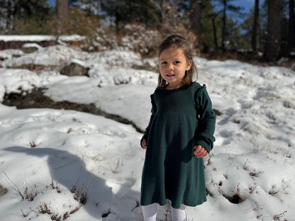 Mia Dress - Green Knit