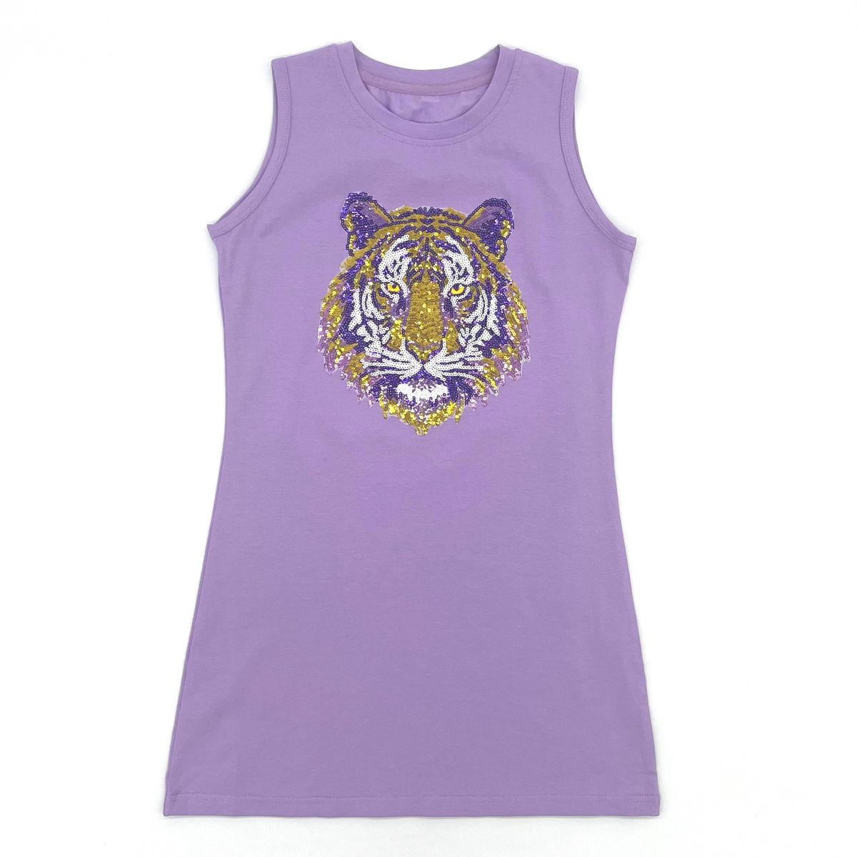Tiger Face Sequin Dress
