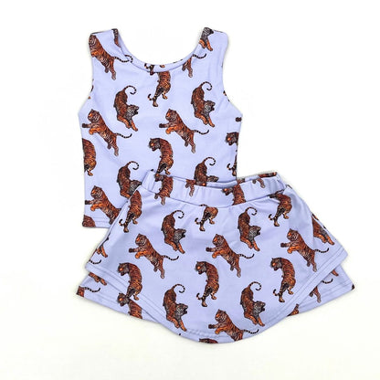 Athletic Skirt Set - Tigers