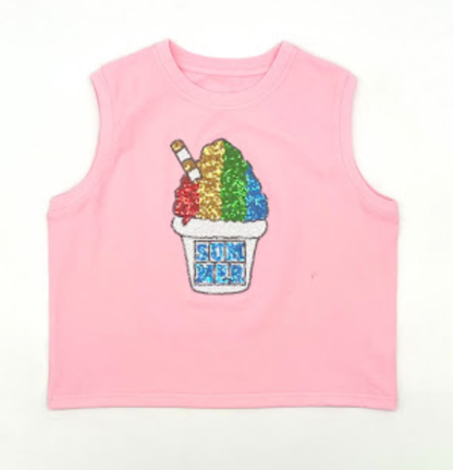 Sequin Snowball Patch Tee