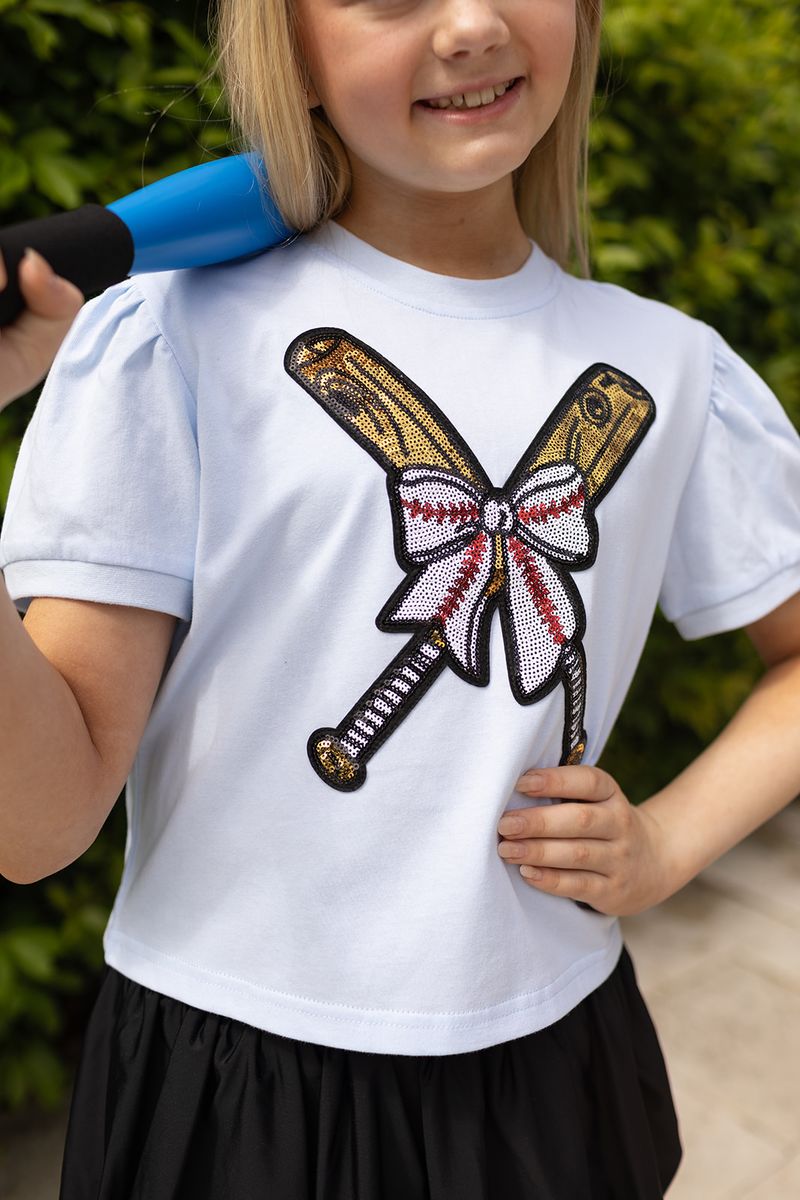 Sequin Baseball Tee