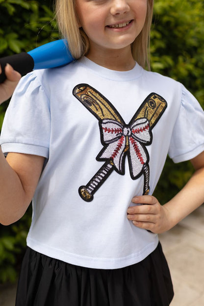 Sequin Baseball Tee