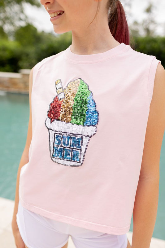 Sequin Snowball Patch Tee