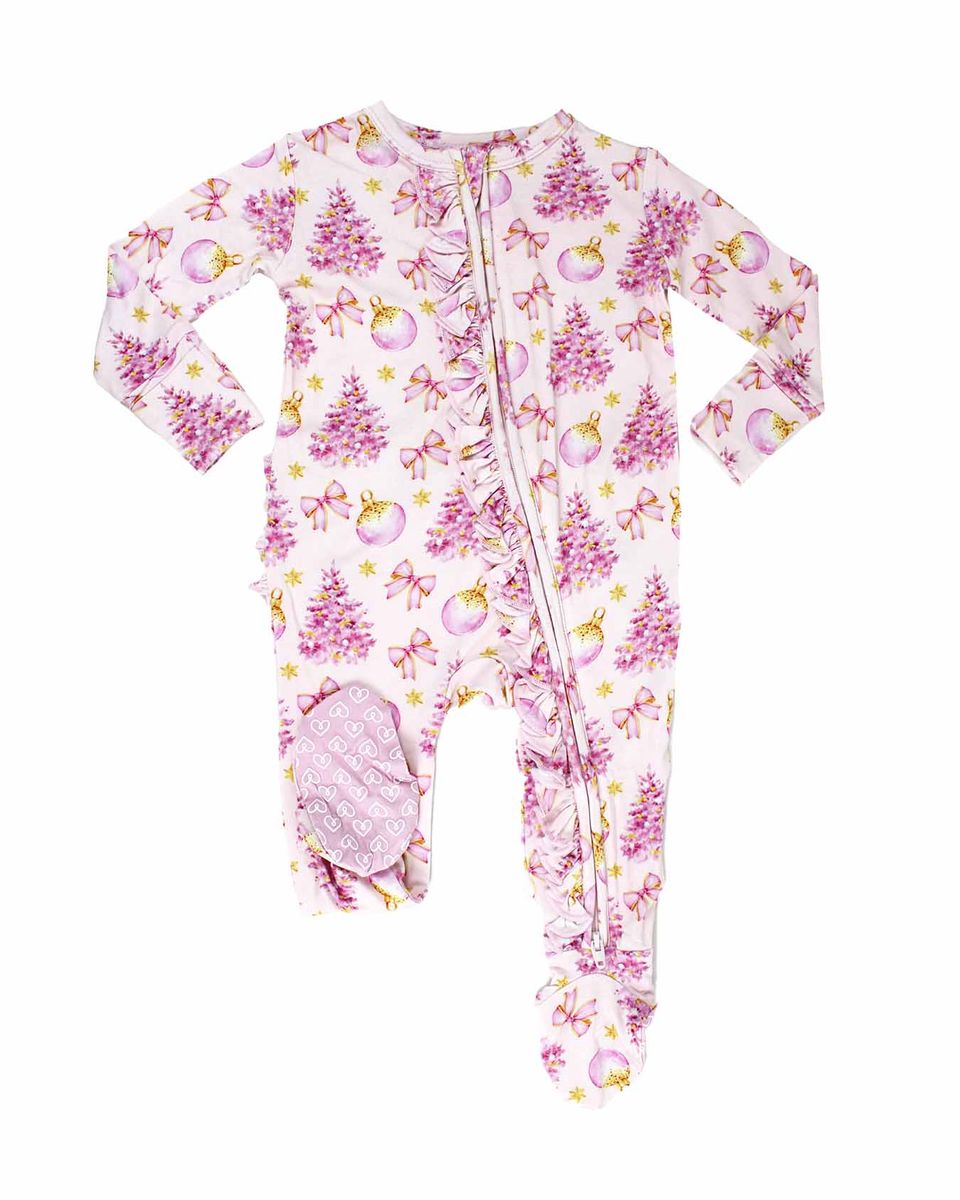 Kristina Ruffle Zip Footie