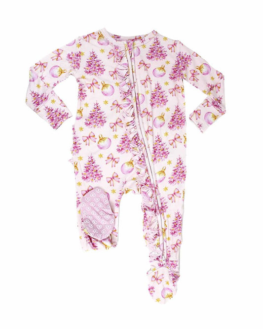 Kristina Ruffle Zip Footie