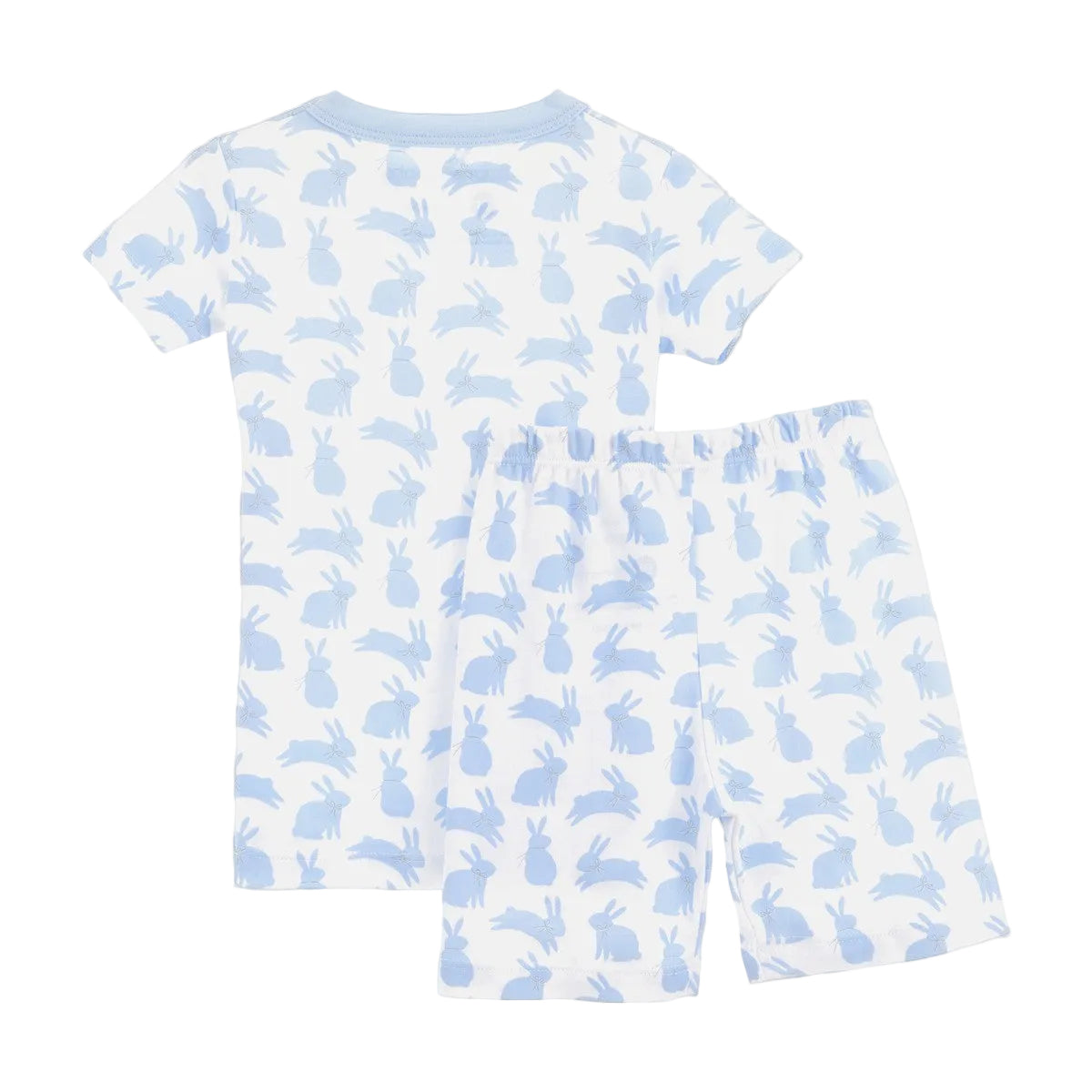 Leaping Bunnies Short Pajamas - Blue