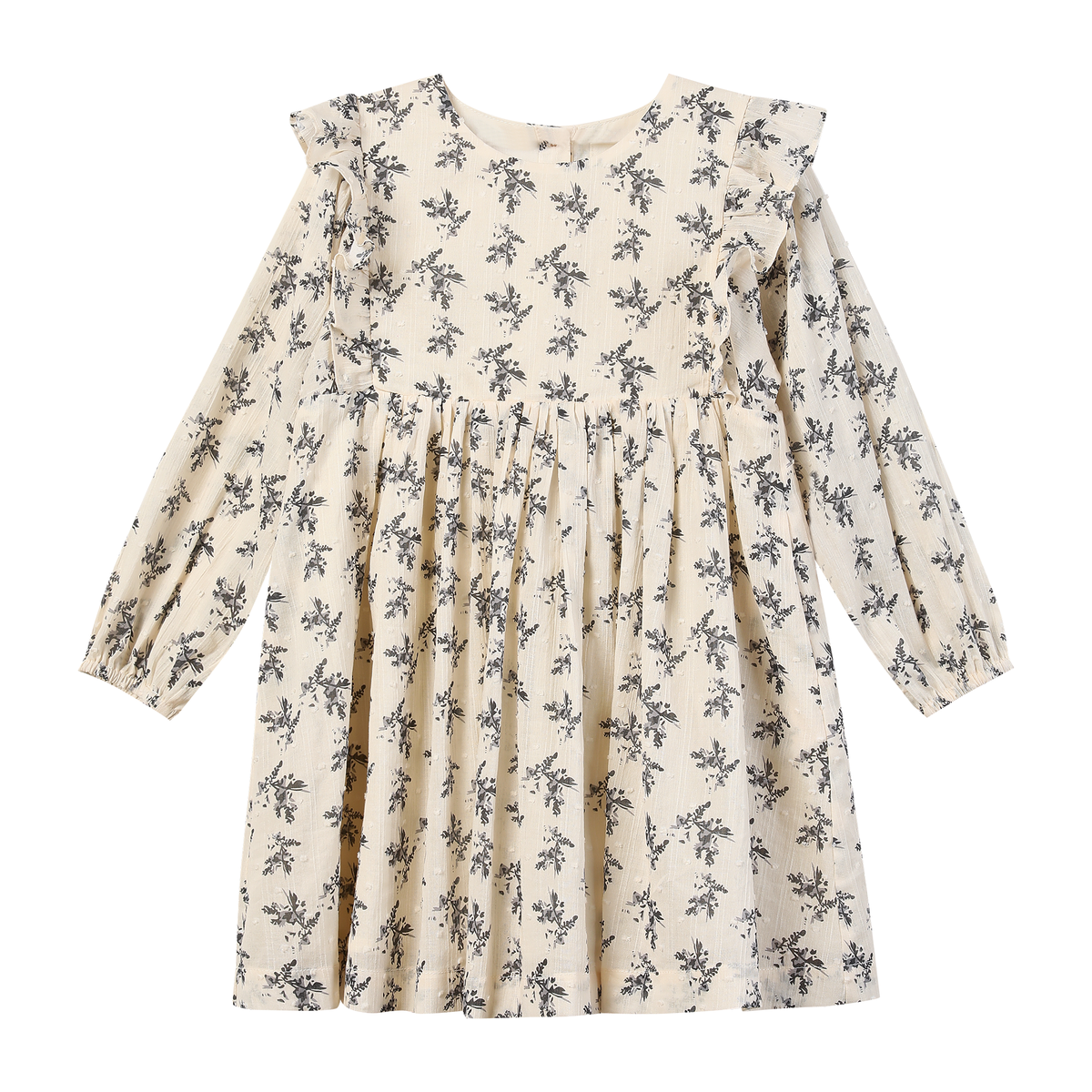 Anya Dress-Charcoal Floral/V1841