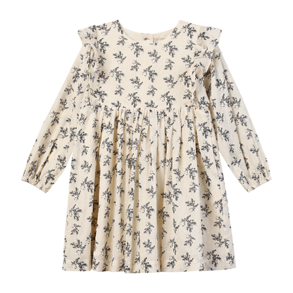 Anya Dress-Charcoal Floral/V1841