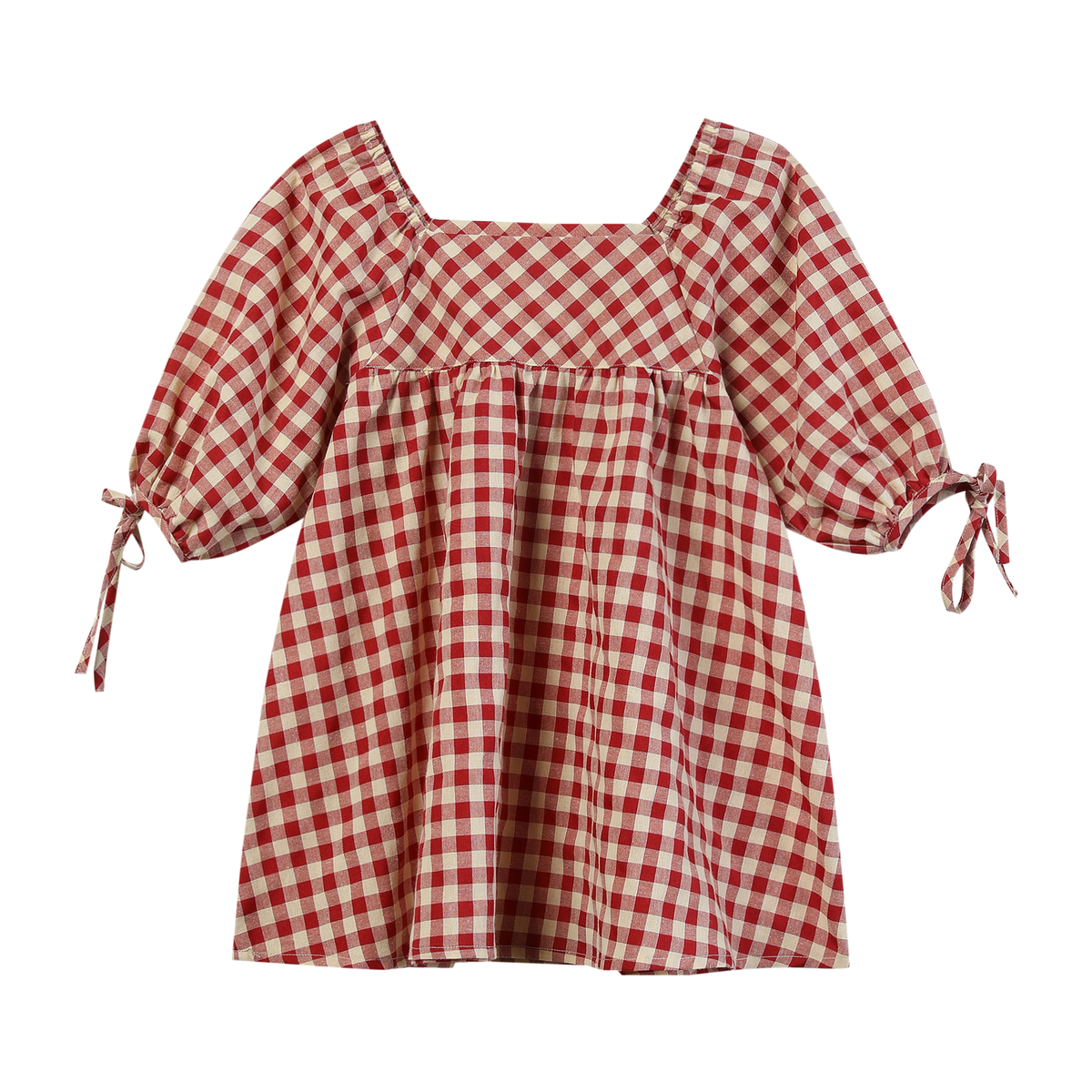 Red Check Olivia Dress-1844
