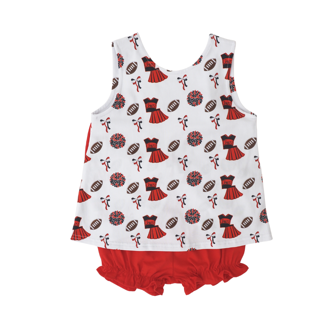 Varsity Blaire Bow Back Set