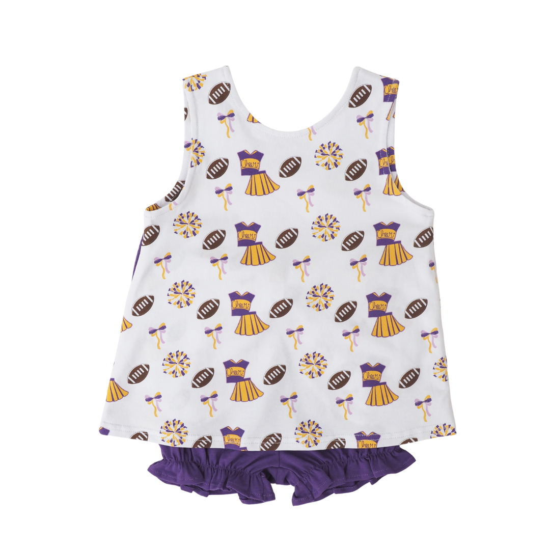 Varsity Blaire Bow Back Set