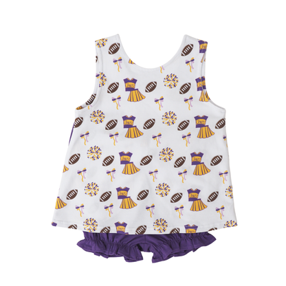 Varsity Blaire Bow Back Set