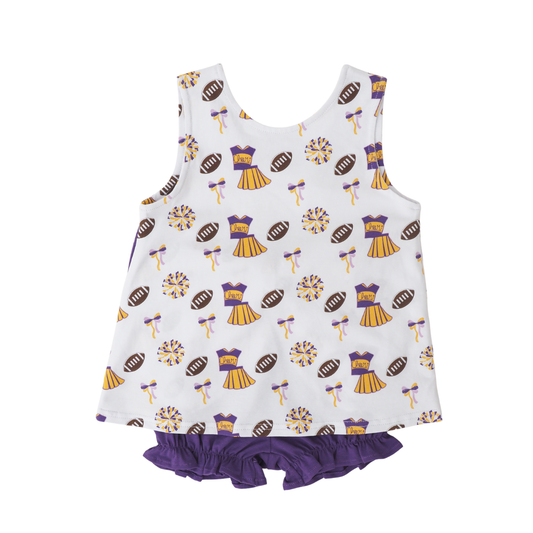 Varsity Blaire Bow Back Set