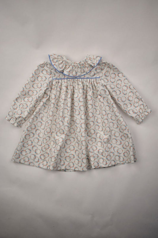 Wreath Floral LS Dress