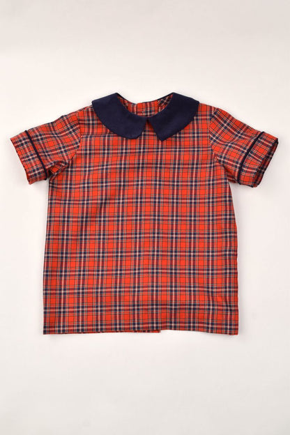 Red Plaid Short Set/79400-79425