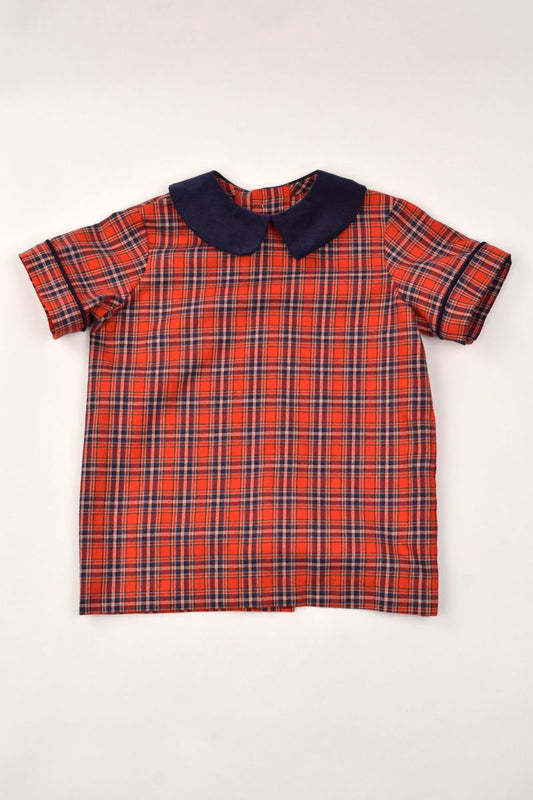 Red Plaid Short Set/79400-79425