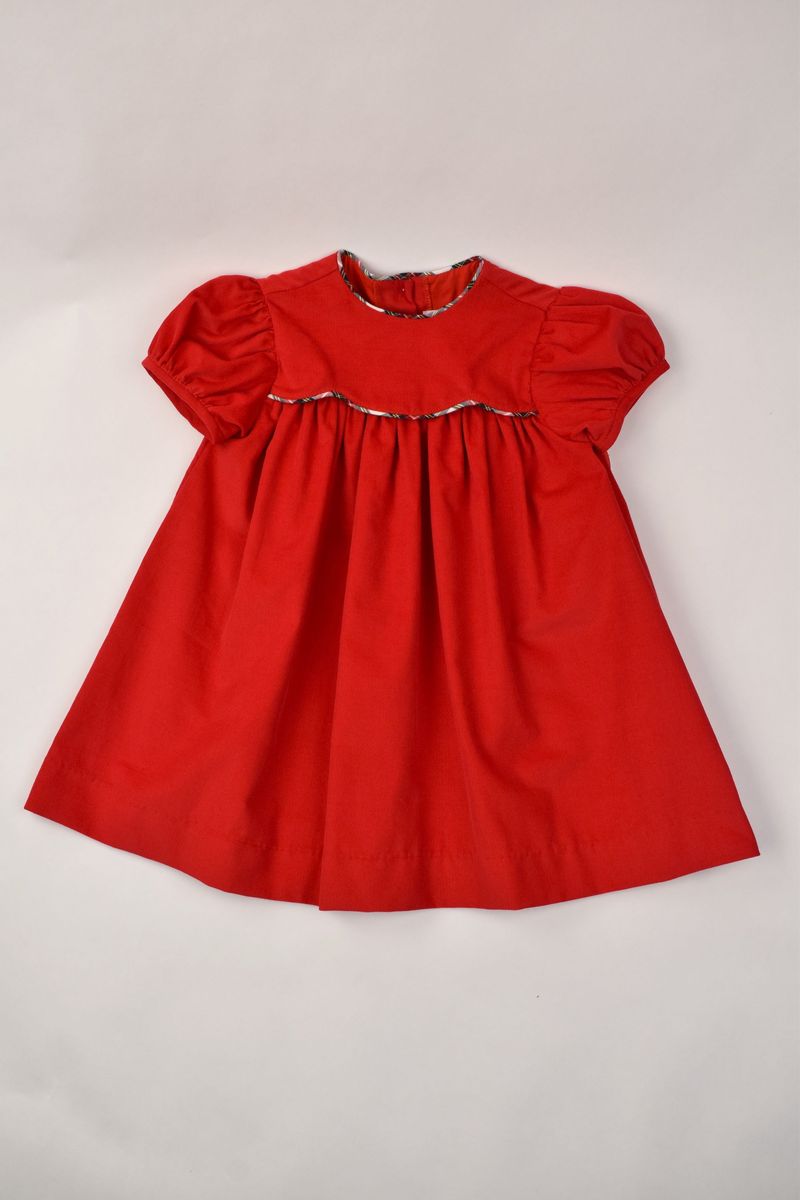 Red Float Dress/Plaid Cording