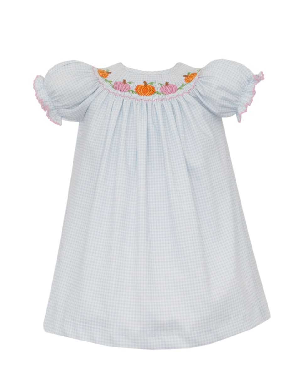 Bl Gingham Pumpkin Bishop-430A