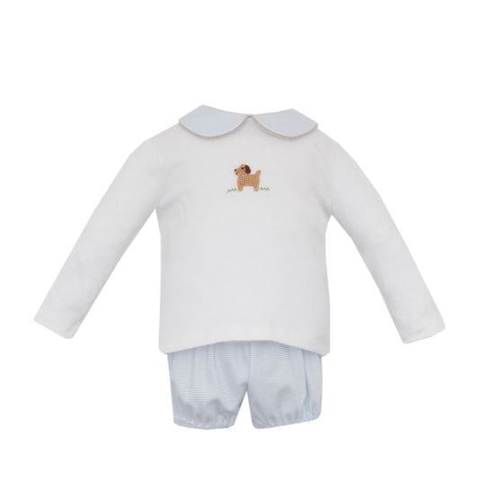 Puppies Knit stripe Diaper Set