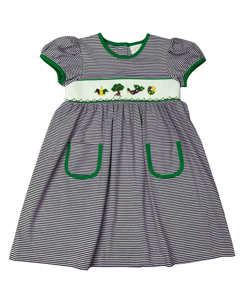 Mardi Gras Smock Dress