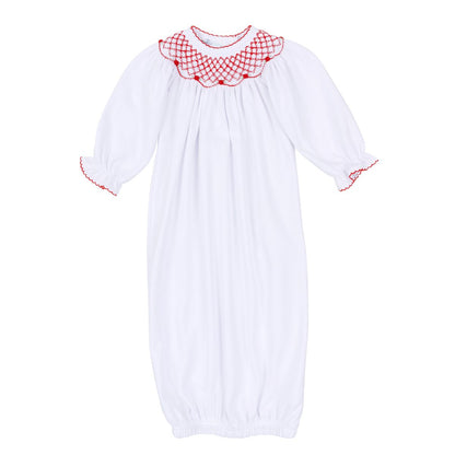 Millie White/Red Bishop Gown