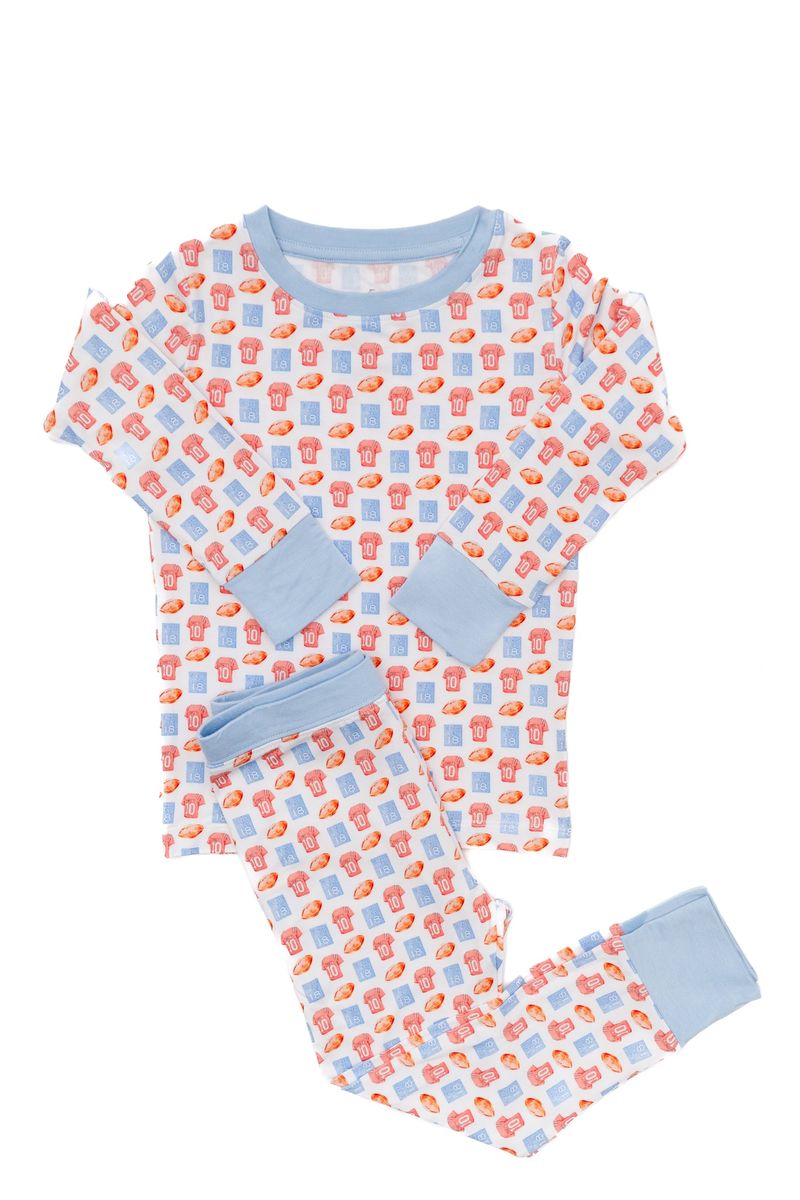 Red & Blue Football PJ