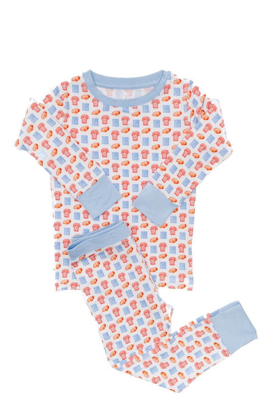 Red & Blue Football PJ
