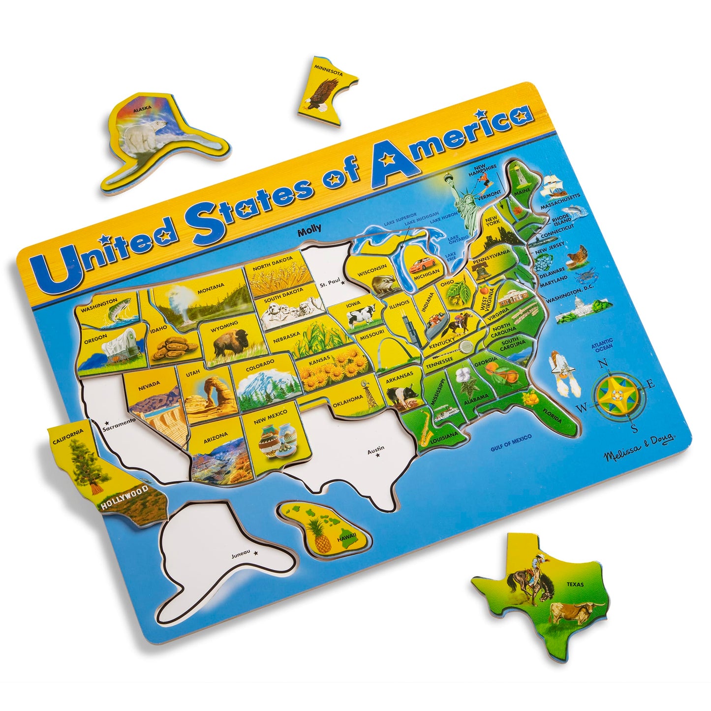U.S.A. Map Puzzle - 3797