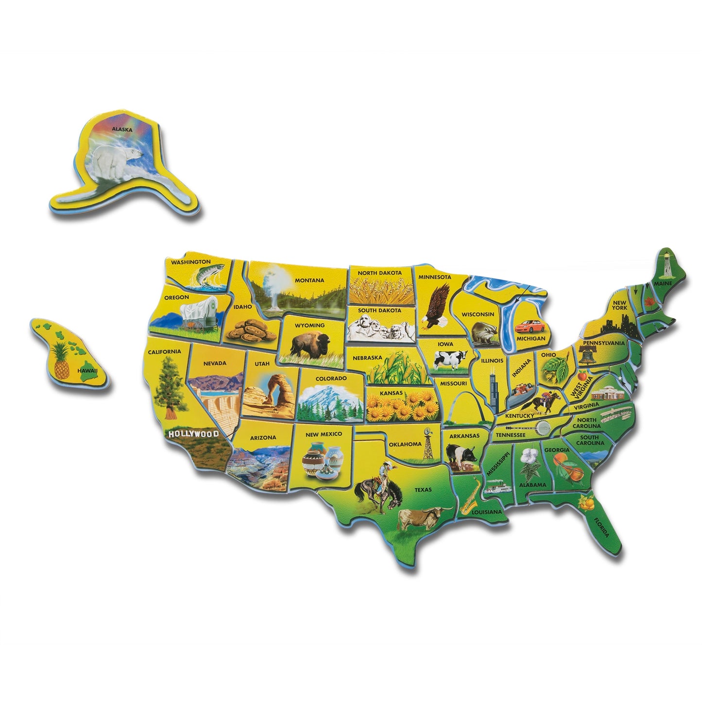 U.S.A. Map Puzzle - 3797