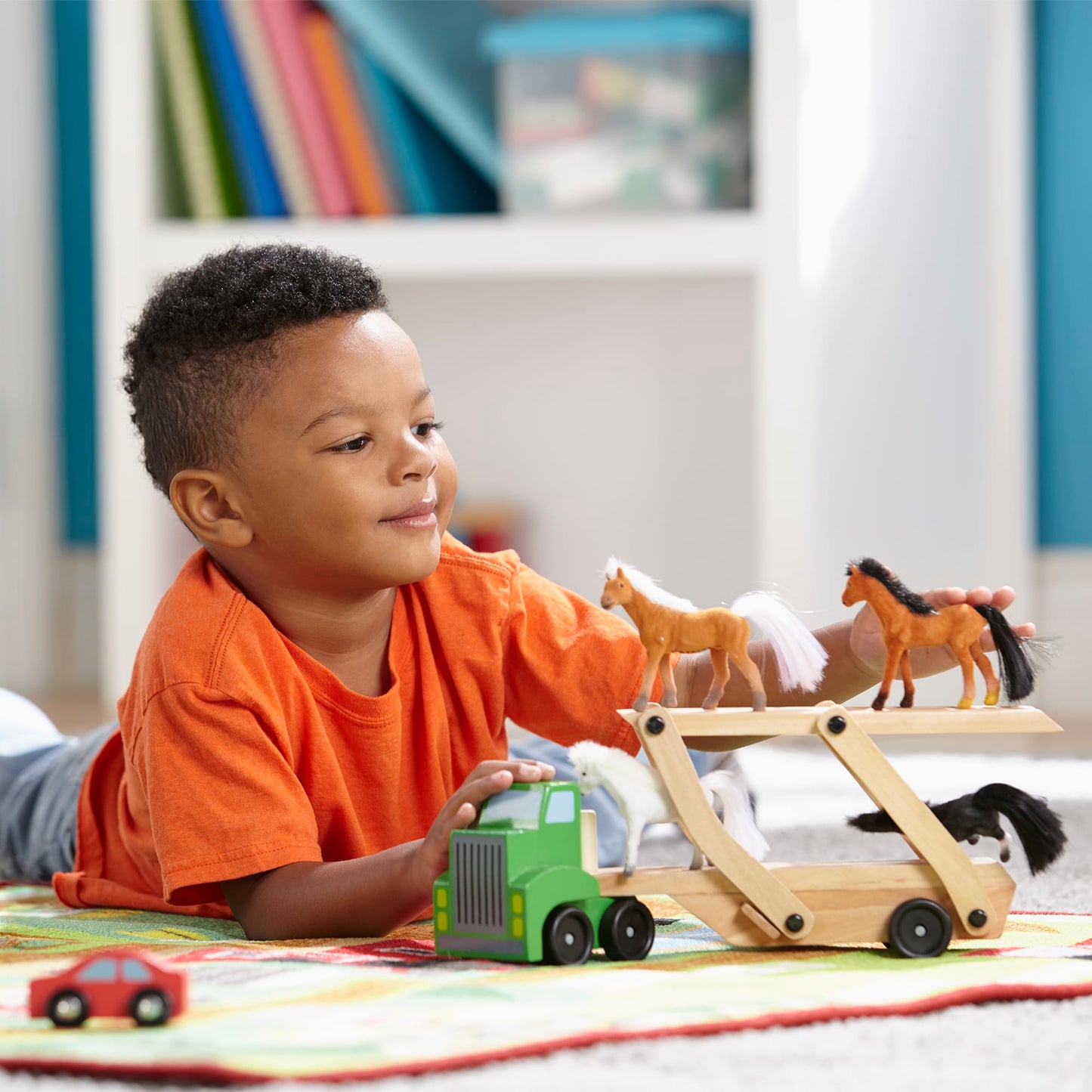 Car Carrier Truck & Cars Toy Set - 4096