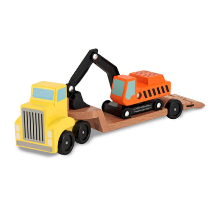 Trailer & Excavator Vehicle Set
