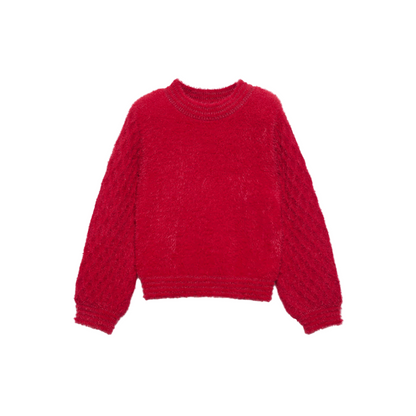 Fuzzy Sweater - Red