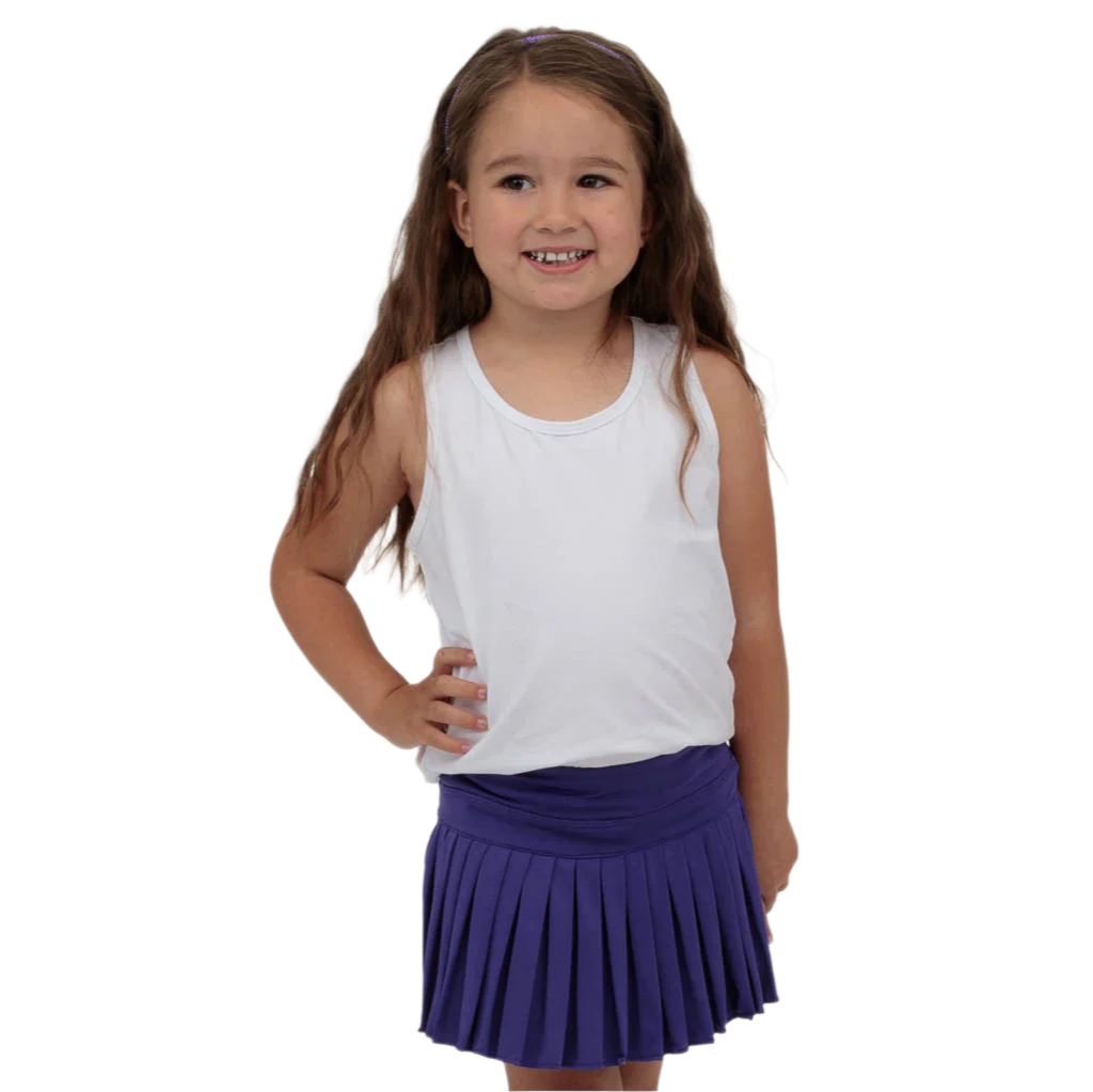 Mini Pleated Skort - Purple