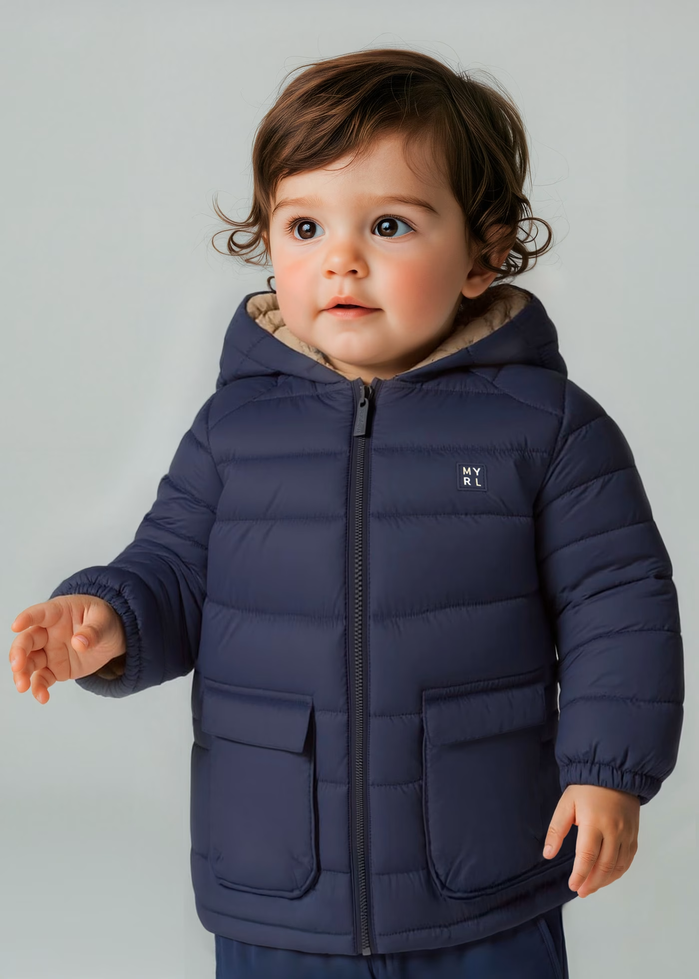 Reversible Soft Coat - Blue