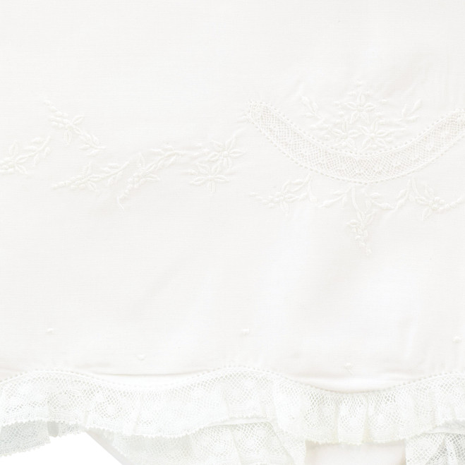 Receiving Blanket W/ Lace Trim