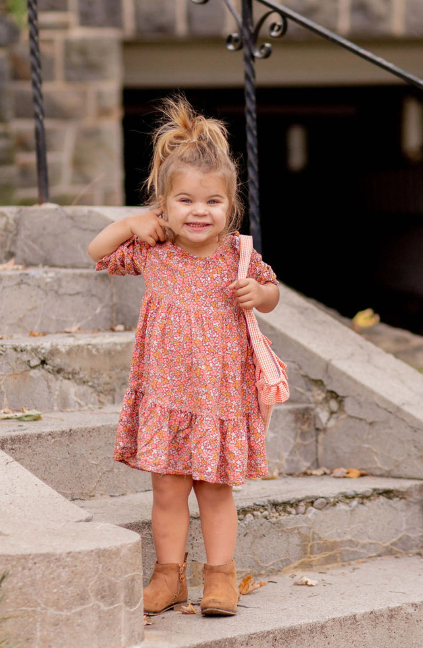 Ruffled Bow Pumpkin Tote