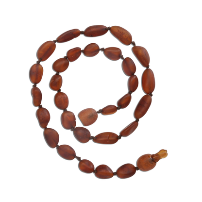 Amber Teething Necklace - Unpolished