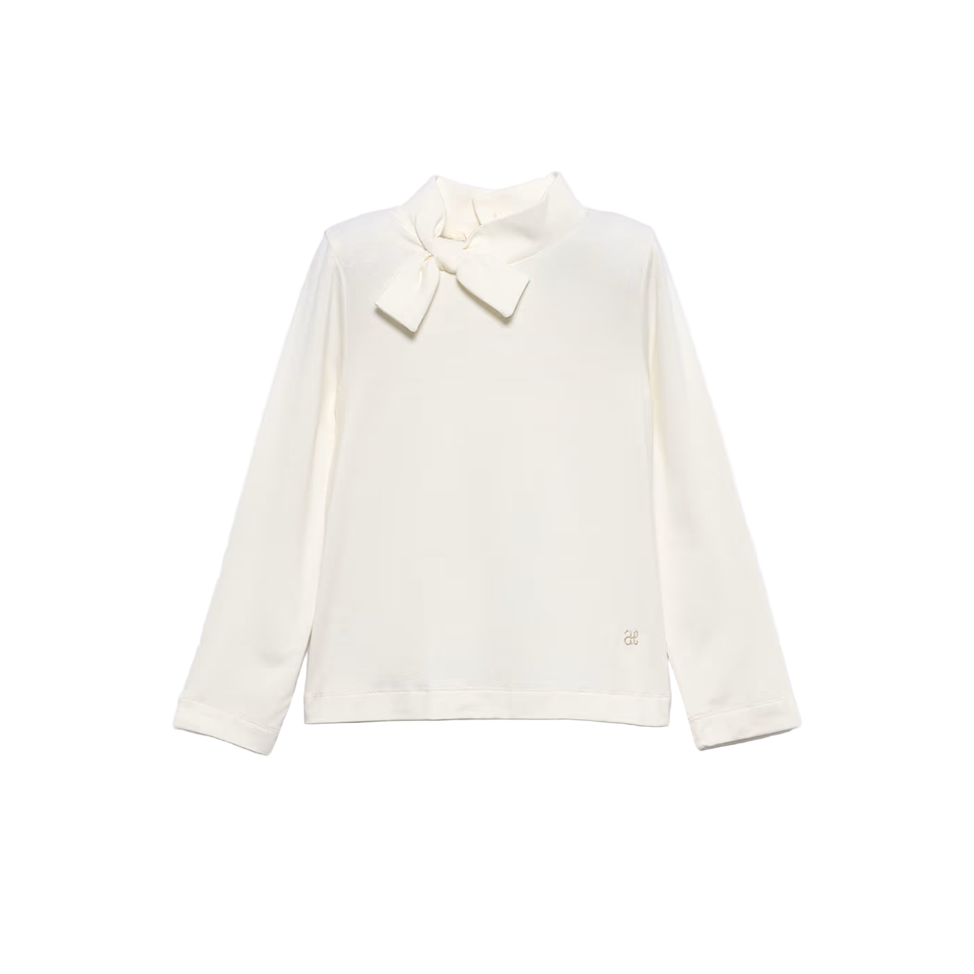 Bow Turtleneck - Cream