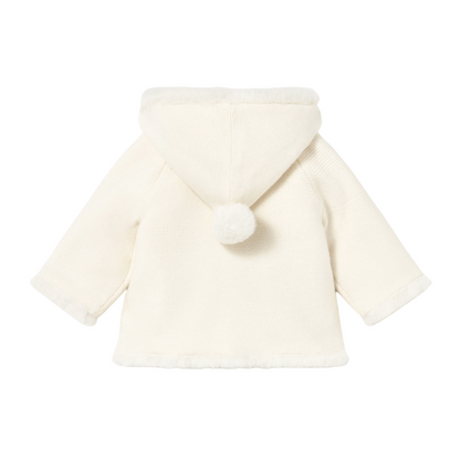 Pompom Knit Cardigan - Cream