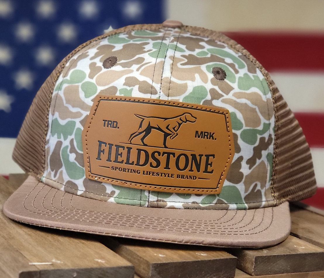 Vintage Brown Bill Hat - Camo