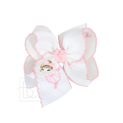 Ballerina Embroidered Bow