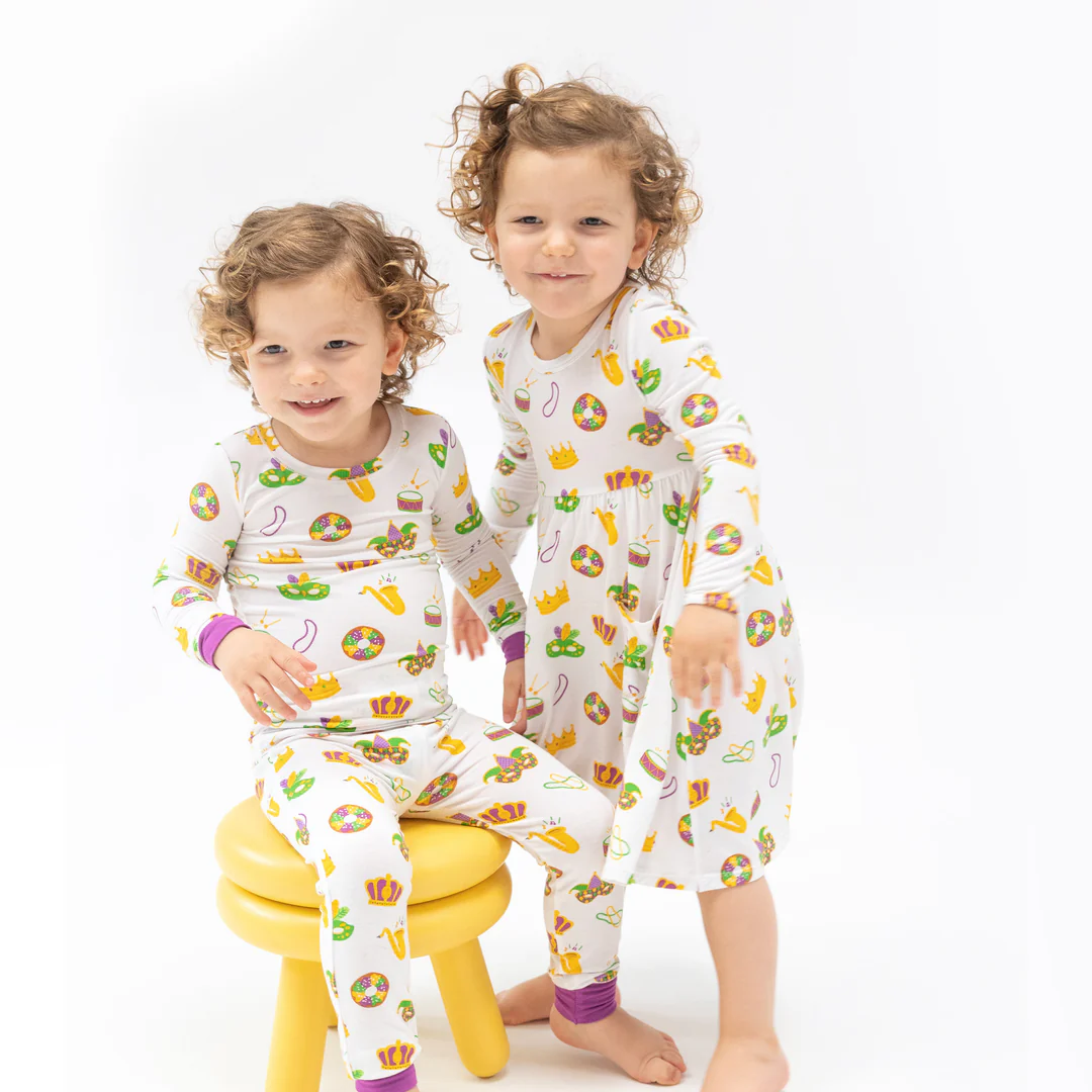 Mardi Gras LS Pajama Set